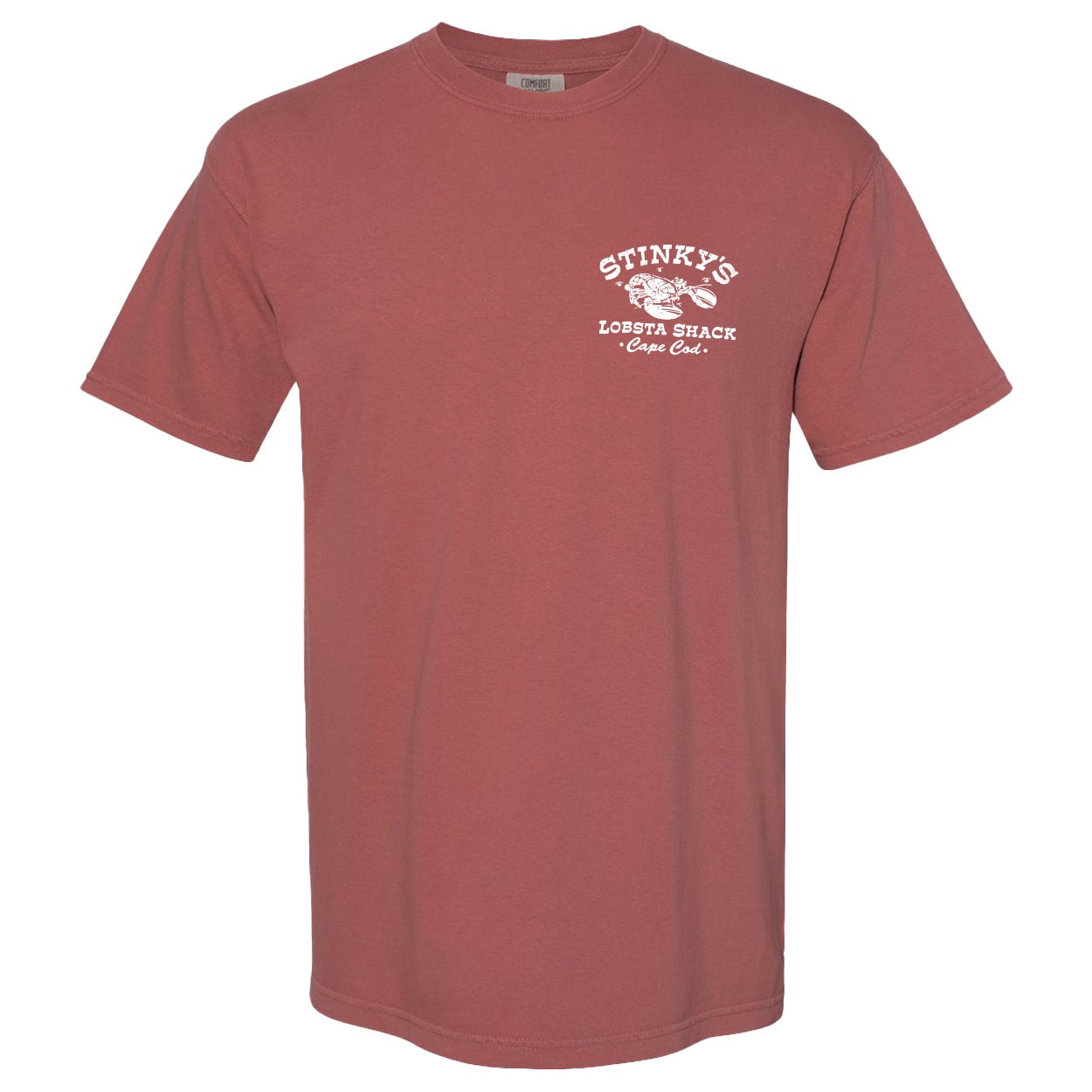 Cape Cod Stinky Lobstah Shack Comfort Color Crimson Tee Shirt
