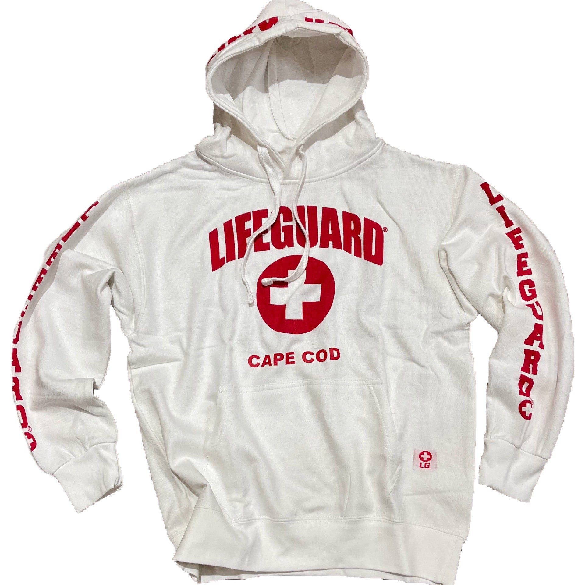 LIFEGUARD Hoodie White ALL GOOD CAPE COD