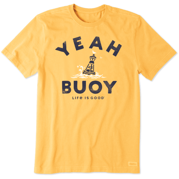 Life is good shirt yellow clearance